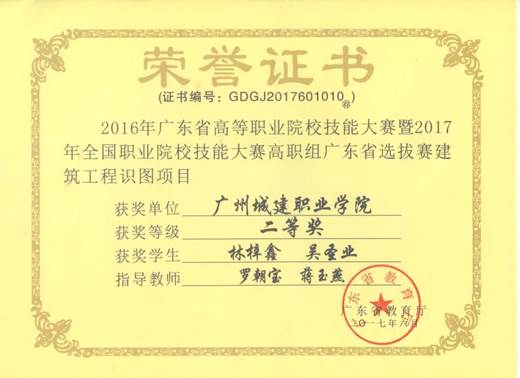 说明: 建筑工程识图二等奖2